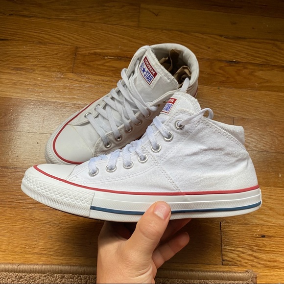 white converse mid tops